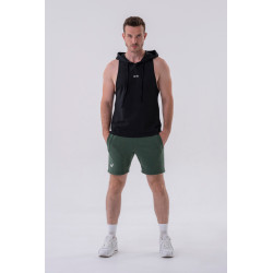 NEBBIA : ШОРТЫ RELAXED-FIT SHORTS WITH SIDE POCKETS 319 DARK GREEN
