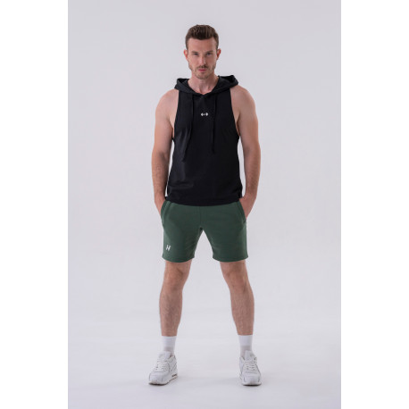 NEBBIA : ШОРТИ RELAXED-FIT SHORTS WITH SIDE POCKETS 319 DARK GREEN