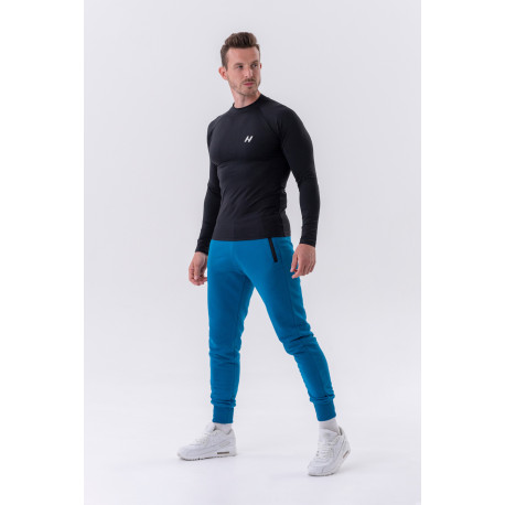 NEBBIA : ШТАНИ SLIM SWEATPANTS WITH ZIP POCKETS "RE-GAIN" 320 BLUE