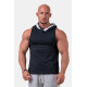 NEBBIA : МАЙКА С КАПЮШОНОМ NO EXCUSES TANK TOP WITH A HOODIE 173 BLACK