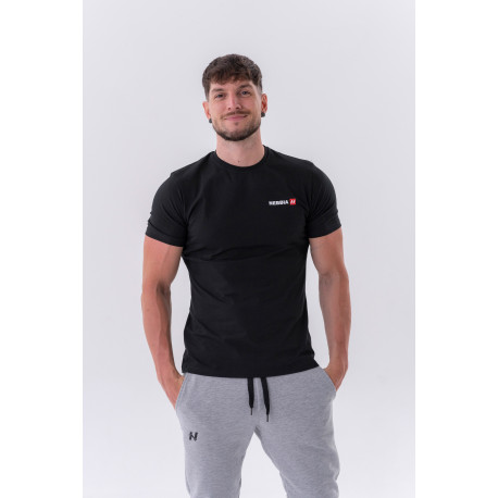 NEBBIA : ФУТБОЛКА MINIMALIST LOGO NEBBIA T-SHIRT 291 BLACK