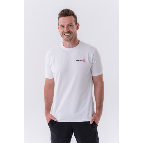 NEBBIA : ФУТБОЛКА MINIMALIST LOGO NEBBIA T-SHIRT 291 WHITE