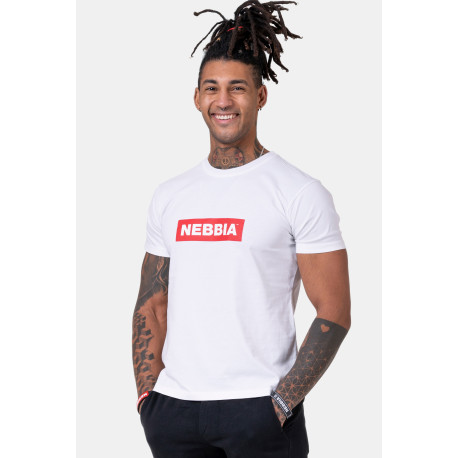 NEBBIA : ФУТБОЛКА NEBBIA MEN'S T-SHIRT 593 WHITE