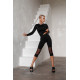 NEBBIA : ЛЕГІНСИ HIGH-WAIST ¾ LENGTH SPORTY LEGGINGS 406 "BLACK"