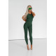 NEBBIA : ЛЕГГІНСИ ORGANIC COTTON RIBBED HIGH-WAIST LEGGINGS 405 "DARK GREEN"