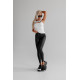 NEBBIA : ЛЕГІНСИ HIGH WAIST GLOSSY LOOK BUBBLE BUTT PANTS VOLCANIC 586 "BLACK"