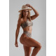 NEBBIA : ТОП SAO GONCALO BIKINI TOP LEOPARD 765 " BROWN"