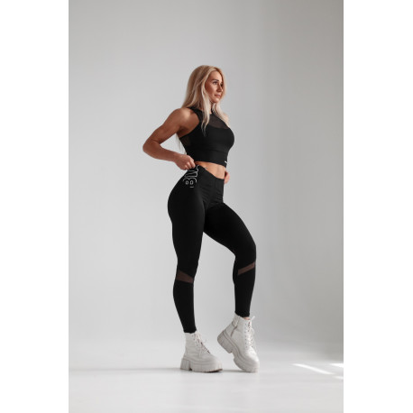 NEBBIA : ЛЕГГІНСИ FIT ACTIVEWEAR HIGH-WAIST LEGGINGS 443 "BLACK"