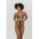 NEBBIA : ТОП MACEIO BIKINI TOP LEOPARD 757 " BROWN"