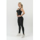 NEBBIA : ТОП NATURE-INSPIRED SPORTY CROP TOP "RACER BACK" 549 "BLACK"