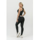 NEBBIA : ТОП NATURE-INSPIRED SPORTY CROP TOP "RACER BACK" 549 "BLACK"