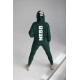 NEBBIA : ШТАНИ HIGH-WAIST LOOSE FIT SWEATPANTS "FEELING GOOD" 409 "DARK GREEN"