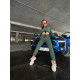 NEBBIA : ШТАНИ HIGH-WAIST LOOSE FIT SWEATPANTS "FEELING GOOD" 409 "DARK GREEN"