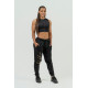 NEBBIA : ШТАНИ WOMEN'S HIGH-WAIST JOGGERS INTENSE SIGNATURE 846 "BLACK/GOLD"