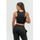 NEBBIA : ШТАНИ WOMEN'S HIGH-WAIST JOGGERS INTENSE SIGNATURE 846 "BLACK/GOLD"