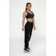 NEBBIA : ШТАНИ WOMEN'S HIGH-WAIST JOGGERS INTENSE SIGNATURE 846 "BLACK/GOLD"