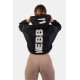 NEBBIA : ХУДІ LOOSE FIT CROP HOODIE ICONIC 421 "BLACK"