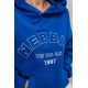 NEBBIA : ХУДИ BRANDED OVERSIZED HOODIE GYM RAT 256 "BLUE"