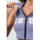 NEBBIA :ТОП SLEEVELESS ZIP-UP HOODIE MUSCLE MOMMY 258 "LIGHT PURPLE"