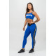 NEBBIA : ЛЕГГИНСЫ HIGH WAISTED SIDE STRIPE LEGGINGS ICONIC 209 "BLUE"