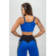 NEBBIA : ЛЕГГИНСЫ HIGH WAISTED SIDE STRIPE LEGGINGS ICONIC 209 "BLUE"