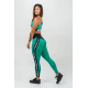 NEBBIA : ЛЕГГИНСЫ HIGH WAISTED SIDE STRIPE LEGGINGS ICONIC 209 "GREEN"