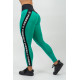 NEBBIA : ЛЕГГИНСЫ HIGH WAISTED SIDE STRIPE LEGGINGS ICONIC 209 "GREEN"