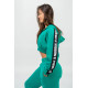 NEBBIA : ХУДІ CROPPED ZIP-UP HOODIE ICONIC 254 "GREEN"