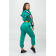 NEBBIA : ХУДІ CROPPED ZIP-UP HOODIE ICONIC 254 "GREEN"