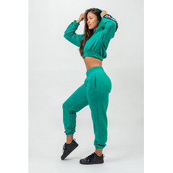 NEBBIA : ШТАНЫ OVERSIZED JOGGERS WITH POCKETS GYM TIME 281 "GREEN"