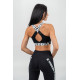 NEBBIA :ТОП MEDIUM-SUPPORT CRISS CROSS SPORTS BRA ICONIC 230 "BLACK "