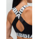 NEBBIA :ТОП MEDIUM-SUPPORT CRISS CROSS SPORTS BRA ICONIC 230 "BLACK "