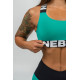 NEBBIA :ТОП MEDIUM-SUPPORT CRISS CROSS SPORTS BRA ICONIC 230 "GREEN"