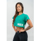 NEBBIA :ТОП OVERSIZED CROP TOP POWERHOUSE 279 "GREEN "