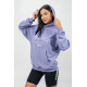 NEBBIA : ХУДІ BRANDED OVERSIZED HOODIE GYM RAT 256 "LIGHT PURPLE"