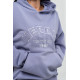 NEBBIA : ХУДІ BRANDED OVERSIZED HOODIE GYM RAT 256 "LIGHT PURPLE"