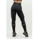 NEBBIA : ЛЕГГІНСИ WOMEN'S HIGH WAIST PUSH-UP LEGGINGS INTENSE HEART-SHAPED 843 "BLACK/GOLD"