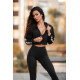 NEBBIA : ХУДІ CROPPED ZIP-UP HOODIE ICONIC 254 "BLACK"