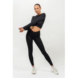 NEBBIA : ЛЕГГИНСЫ HIGH WAISTED SCRUNCH BUTT LEGGINGS ELEVATED 462 "BLACK"
