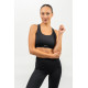 NEBBIA : ТОП MEDIUM-SUPPORT RACERBACK SPORTS BRA AGILE 471 "BLACK"