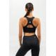 NEBBIA : ТОП MEDIUM-SUPPORT RACERBACK SPORTS BRA AGILE 471 "BLACK"