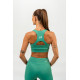 NEBBIA : ТОП MEDIUM-SUPPORT RACERBACK SPORTS BRA AGILE 471 "GREEN"