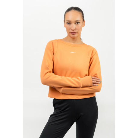 NEBBIA : ХУДИ CROP CREW NECK SWEATSHIRT GYM SPIRIT 483 "ORANGE"