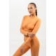 NEBBIA : ТОП CROPPED LONG SLEEVE TOP ELEVATED 468 \"ORANGE\"