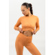 NEBBIA : ТОП CROPPED LONG SLEEVE TOP ELEVATED 468 "ORANGE"