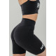 NEBBIA : ВЕЛОСИПЕДКИ HIGH WAISTED LEGGINGS SHORTS 9'' SNATCHED 614 "BLACK"