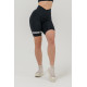 NEBBIA : ВЕЛОСИПЕДКИ HIGH WAISTED LEGGINGS SHORTS 9'' SNATCHED 614 "BLACK"