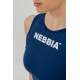NEBBIA : МАЙКА CROPPED TANK TOP GYM THERAPY 618 "DARK BLUE"