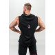 NEBBIA : КОФТА SLEEVELESS HOODIE SWEATSHIRT IRON BEAST 710 BLACK