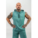 NEBBIA : КОФТА SLEEVELESS HOODIE SWEATSHIRT IRON BEAST 710 GREEN 